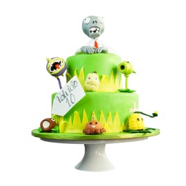 Plants vs Zombies Cake - Pastel Plantas Contra Zombies