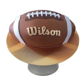 Football wilson cake, pastel de balon football americano marca wilson