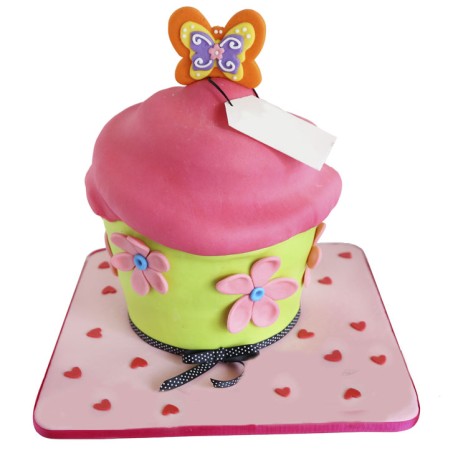 Pink Cupcake - Pastel con forma de cupcake gigante -