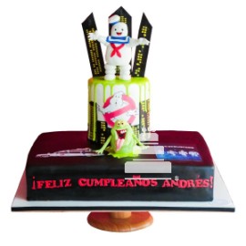 Ghostbusters party cake - Pastel de tematizado de cazafantasmas