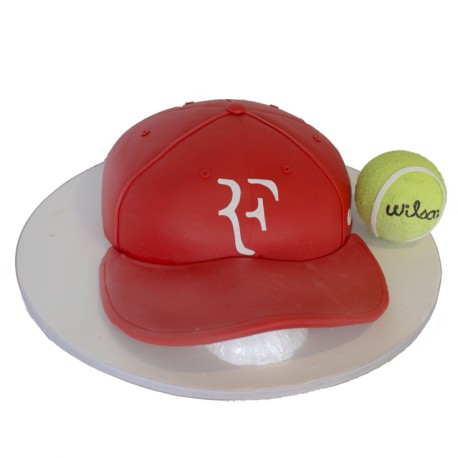 Red Cap For Tenis, pastel en forma de gorra roja