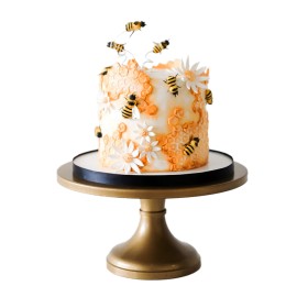 Queen bee cake, pastel decorado de abejas para regalo