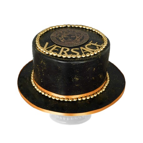 Versace black cake - Pastel de cumpleaños elegante