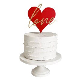 White love buttercream - Pastel del amor cubierto de crema