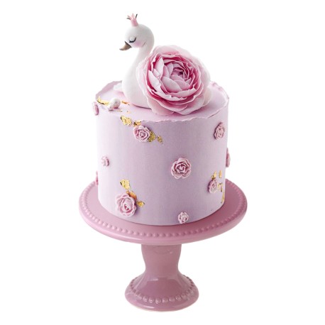 Sugar swan & buttercream - Pastel de cisne 14 de febrero