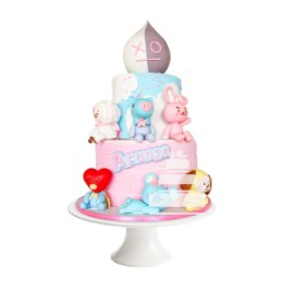 BT21 sugar cake - Pastel de K POP