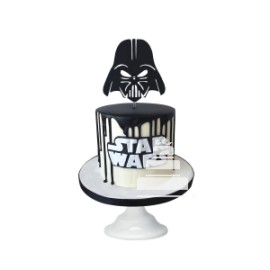 Darth Father, Pastel decorado con caketopper de Darth Vader