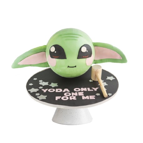 Chocolate Breakable Yoda, pastel de cumpleaños