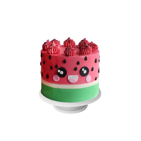 Kawaii Watermelon - Pastel en forma de tierna sandía -