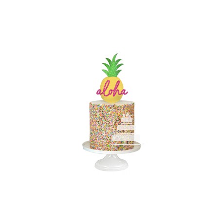 Aloha Pineapple, alegre pastel con temática hawaiana