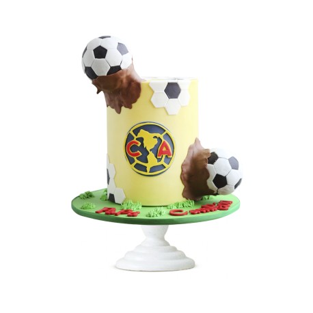 América Dad Cake, pastel de cumpleaños con balones comestibles