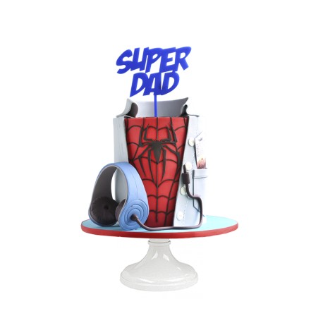 Spider Man Dad Cake, pastel para cumpleaños de hombre araña