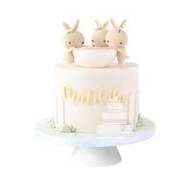 Matilda Bunnies, pastel para cumpleaños con conejitos comestibles