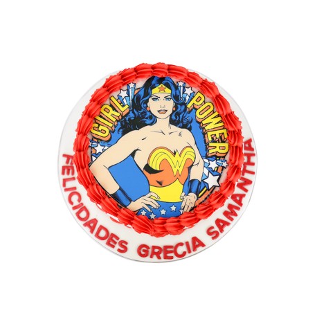 Wonder Woman Cake, Pastel de la mujer maravilla