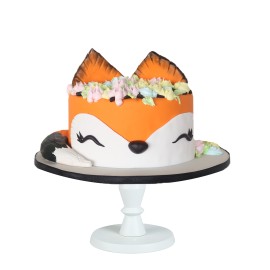 Sleepy Little Fox - Pastel decorado en forma de zorrito durimiendo -