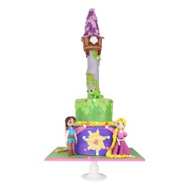 Tangled Cake - Pastel con temática de la pelicula Enredados -