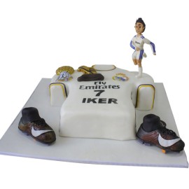 Real Madrid Fan, pastel decorado con el logo