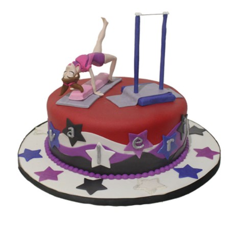 Gym Star, pastel decorado para gimnasta