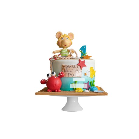 Topo Gigio First Cake, pastel decorado para cumpleaños 1