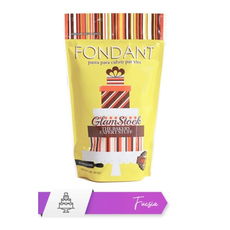 Fondant color Fucsia 1 Kg, listo para cubrir pasteles