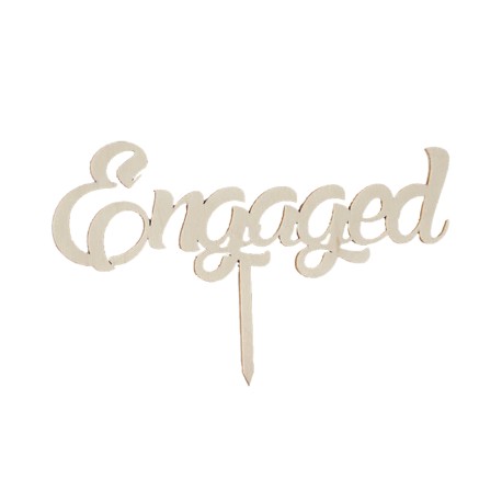 ENGAGED Cake Topper de acrilico