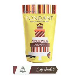 Fondant Color café y sabor Chocolate 1 Kg, listo para cubrir pasteles