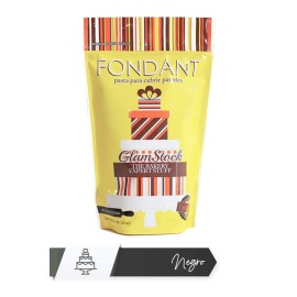 Pasta Fondant color Negro 1 Kg para cubrir pasteles y modelar