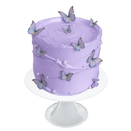 Buttercream butterflies - Pastel de buttercream con mariposas