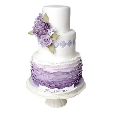 Very Peri Ombre Cake - Pastel en color degradado