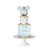 Love Mickey Mouse, pastel decorado de fondant color azul