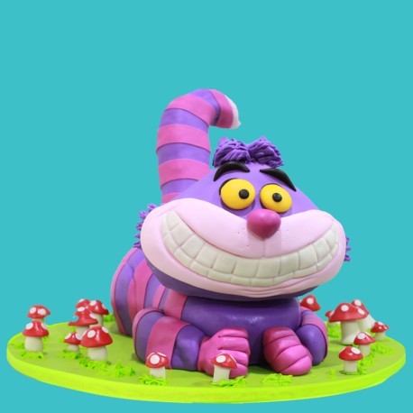 Cheshire Cat Cake, pastel decorado en 3D